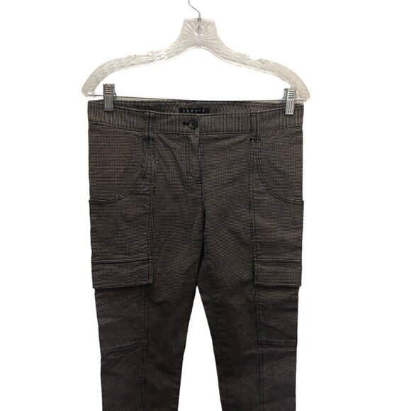 Theory Tobie Cotton W/ Eloquent Stretch Skinny Cargo Pants - Picture 3 of 7